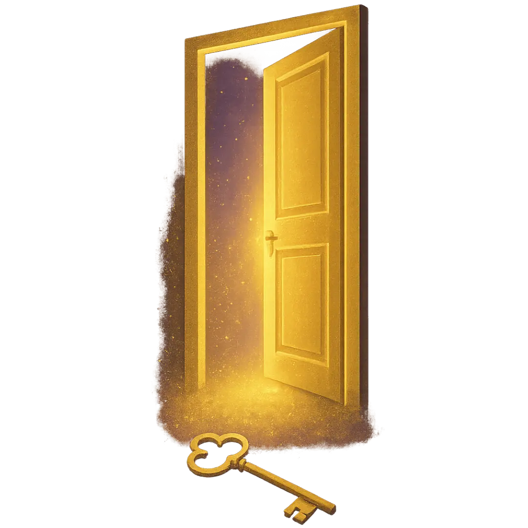 Porte dorée lumineuse – Premier rendez-vous